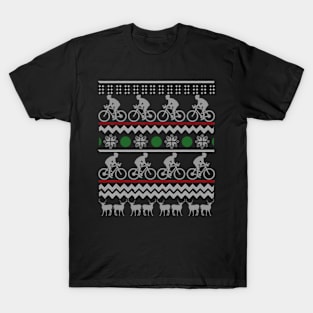 Cycling Bicycle Ugly X-Mas Shi T-Shirt